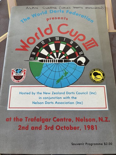 Signed darts memorabilia - signed,