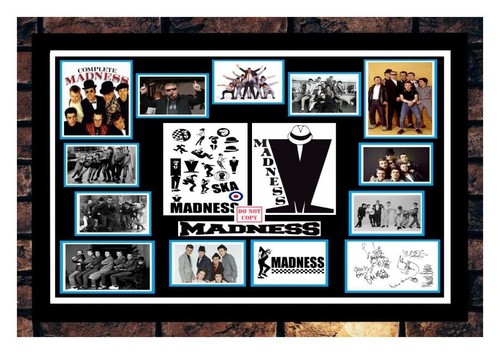 Madness 80s group signed - group,