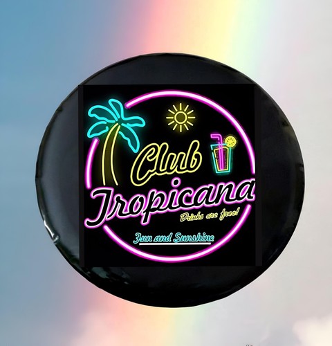 Wham club tropicana button - wham,