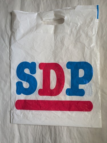 Sdp 1980s plastic carrier - 1980s, bag