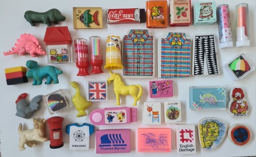 Vintage erasers rubbers
