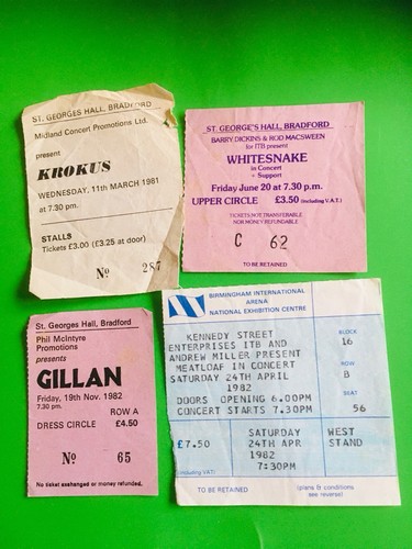Vintage rock memorabilia 80s - vintage,