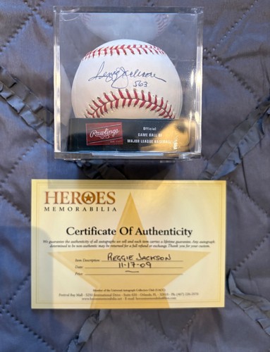 Reggie jackson 563 signed - reggie,