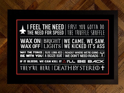Movie fan film quotes - , 80's