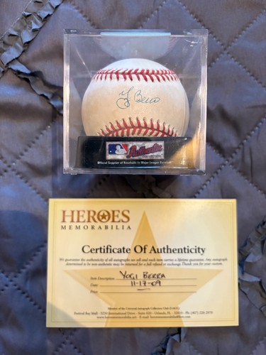 Yogi berra signed - berra, rawlings