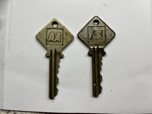 Two vintage keys automobile - keys,