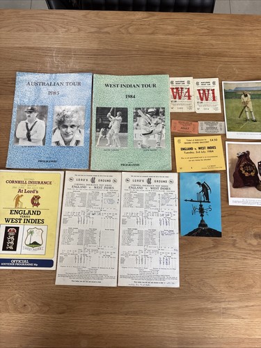 Vintage cricket memorabilia - vintage,
