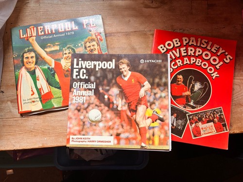 Liverpool 80s books job lot - fc,