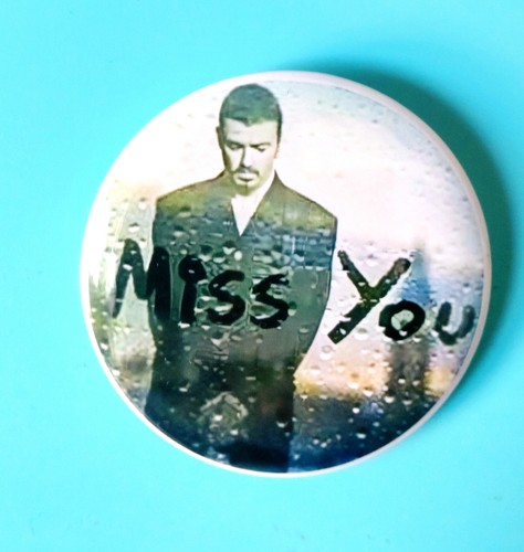 George michael jumbo pin badge - george,