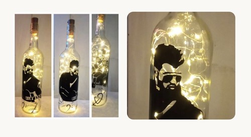 George michael led lit bottle - george,